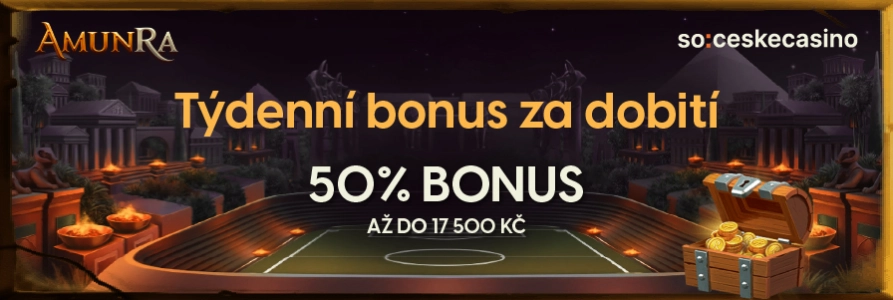 AmunRa týdenní bonus za dobití