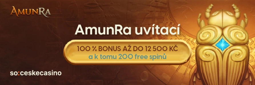 AmunRa uvítací bonus